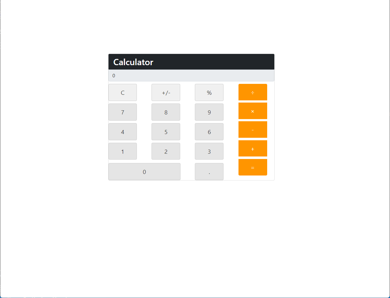 screenshot of age calculator page